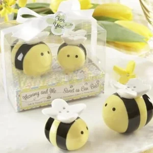 Set Sale e Pepe A Forma Di Apette In Porcellana