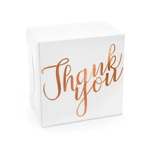 10 Scatole Torta “ThankYou”  Rose Gold (PUDCS4-008-019R)