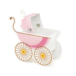 10 Scatoline Carrozzina Bimba Rosa (PUDP4-R)