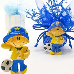 BOMBONIERA CALAMITA BIMBO CALCIATORE