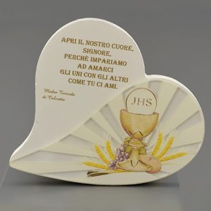 ICONA CALICE IN LEGNO CUORE