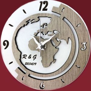 OROLOGIO MAPPAMONDO (PERSONALIZZATO)