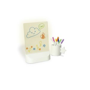 LAVAGNA MEMO LED RETTANGOLARE USB con PENNARELLI