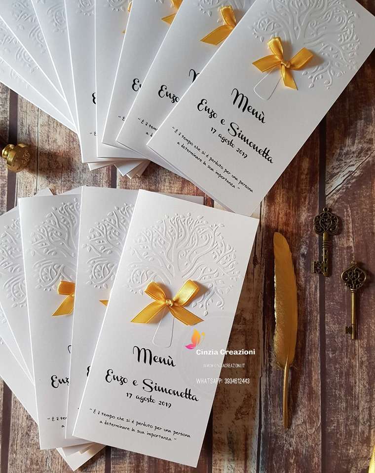 Menu matrimonio albero della vita M001 - immagine 9