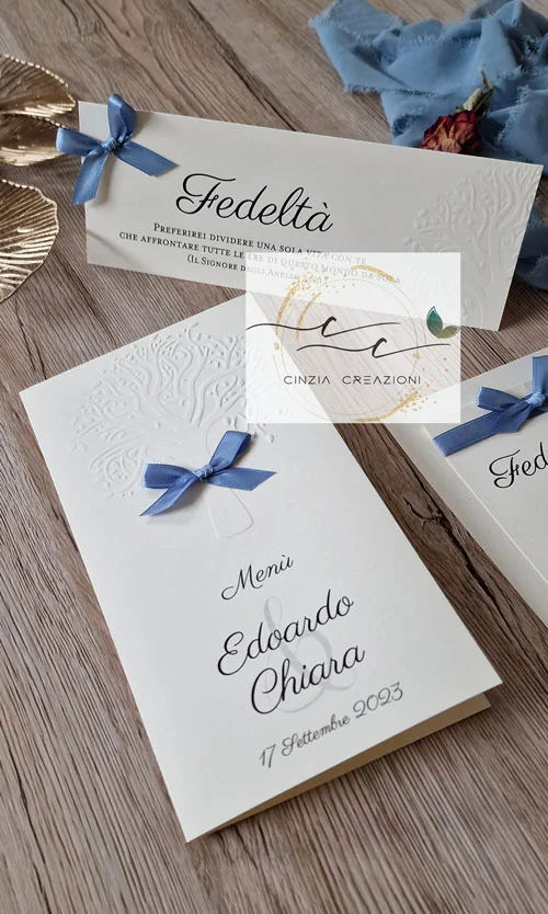 Menu matrimonio albero della vita M001 - immagine 3