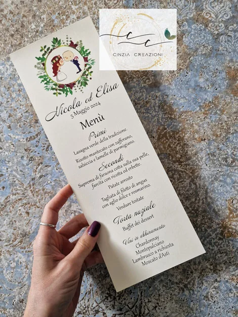 menu matrimonio piantine aromatiche