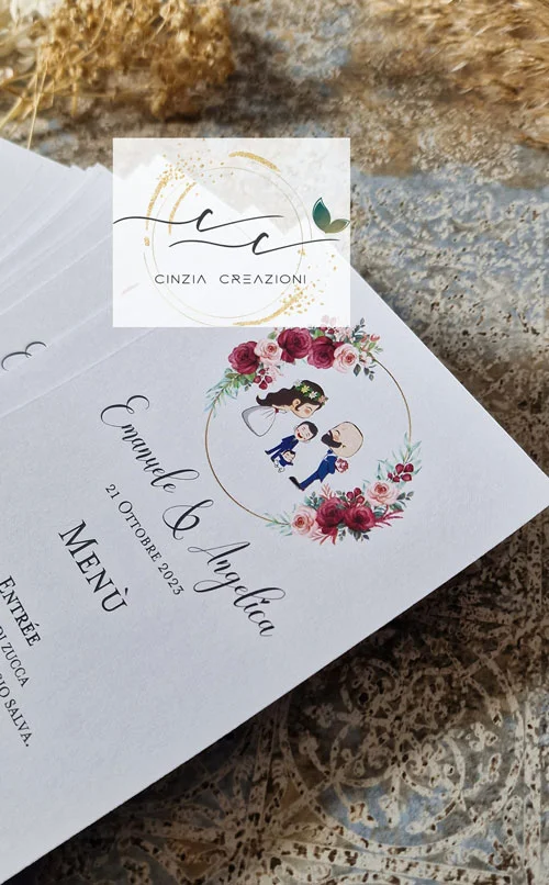 menu matrimonio rose bordeaux - immagine 2