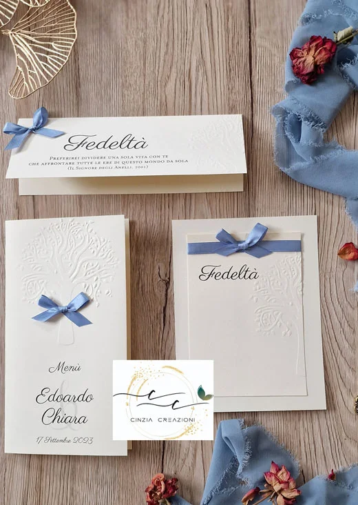 Menu matrimonio albero della vita M001 - immagine 4