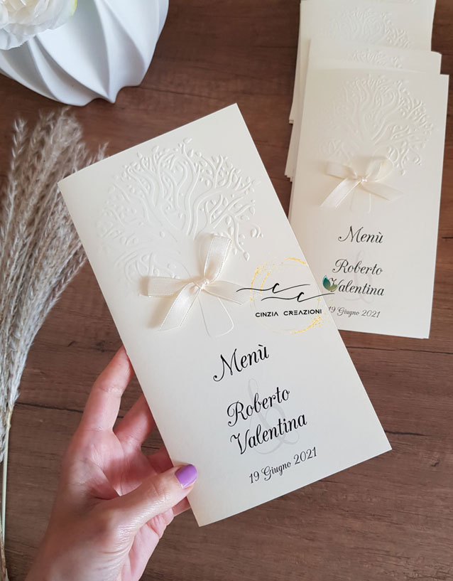 Menu matrimonio albero della vita M001 - immagine 5