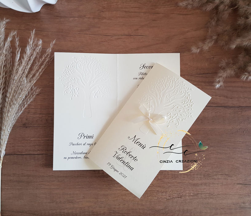 Menu matrimonio albero della vita M001 - immagine 6