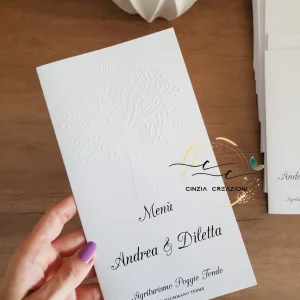 menu ristorante nozze albero della vita