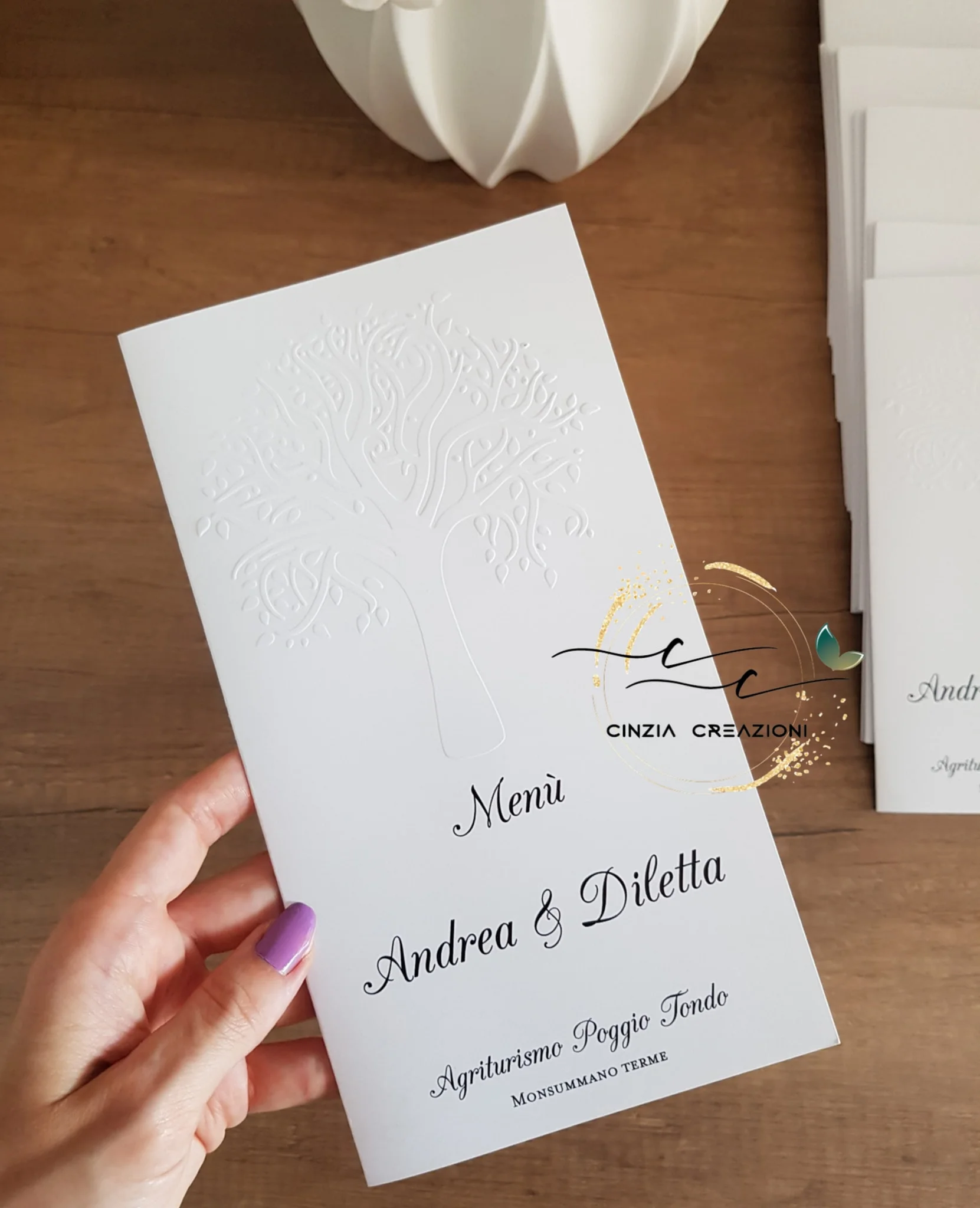 menu ristorante nozze albero della vita