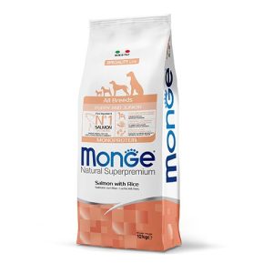 MONGE ALL BREEDS PUPPY SALMONE/RISO KG 12