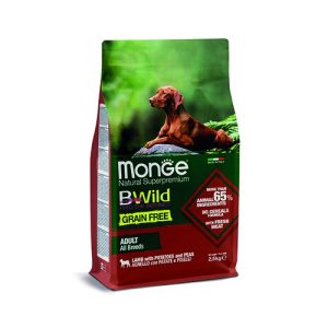 MONGE CANE ALL BREEDS ADULT GRAIN FREE AGNELLO PATATE E PISELLI 2,5 KG