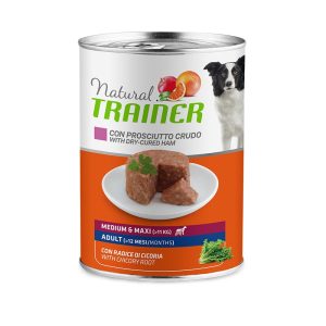 NATURAL TRAINER CANE MEDIUM&MAXI ADULT PROSCIUTTO CRUDO 400 GR X 12