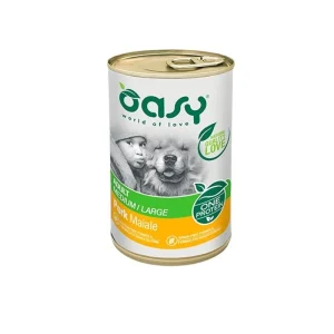 OASY Wet Dog ONE – MAIALE Lattina gr 400 6 lattine