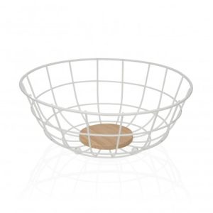 PORTAFRUTTA in METALLO BIANCO