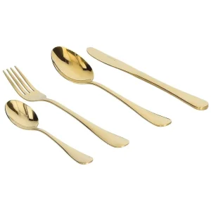 Servizio 24 Posate Golden Acciaio Inox Oro