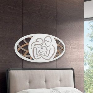 Capoletto SACRA FAMIGLIA STILIZZATA OVALE