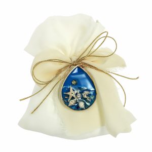SACCHETTO CON GOCCIA BLU E CONGHIGLIE