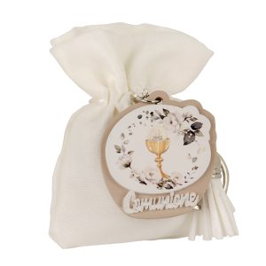 SACCHETTO PORTACHIAVI PRIMA COMUNIONE