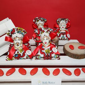 SACCHETTO LAUREA TESTE DI MORO MAGNETE