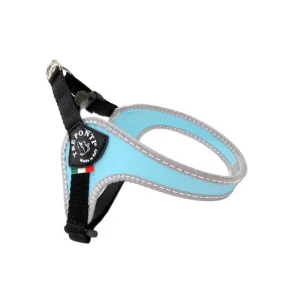 PETTORINA SOTTOPANCIA REGOLABILE CHIUSURA PLASTICA AZZURRA MIS. 2