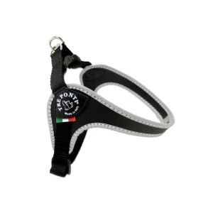 PETTORINA SOTTOPANCIA REGOLABILE CHIUSURA PLASTICA NERA MIS. 2