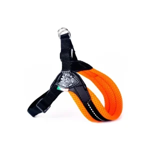 PETTORINA RETE FLUO SOTTOPANCIA CHIUS.PLAST. MIS. 1 ARANCIO